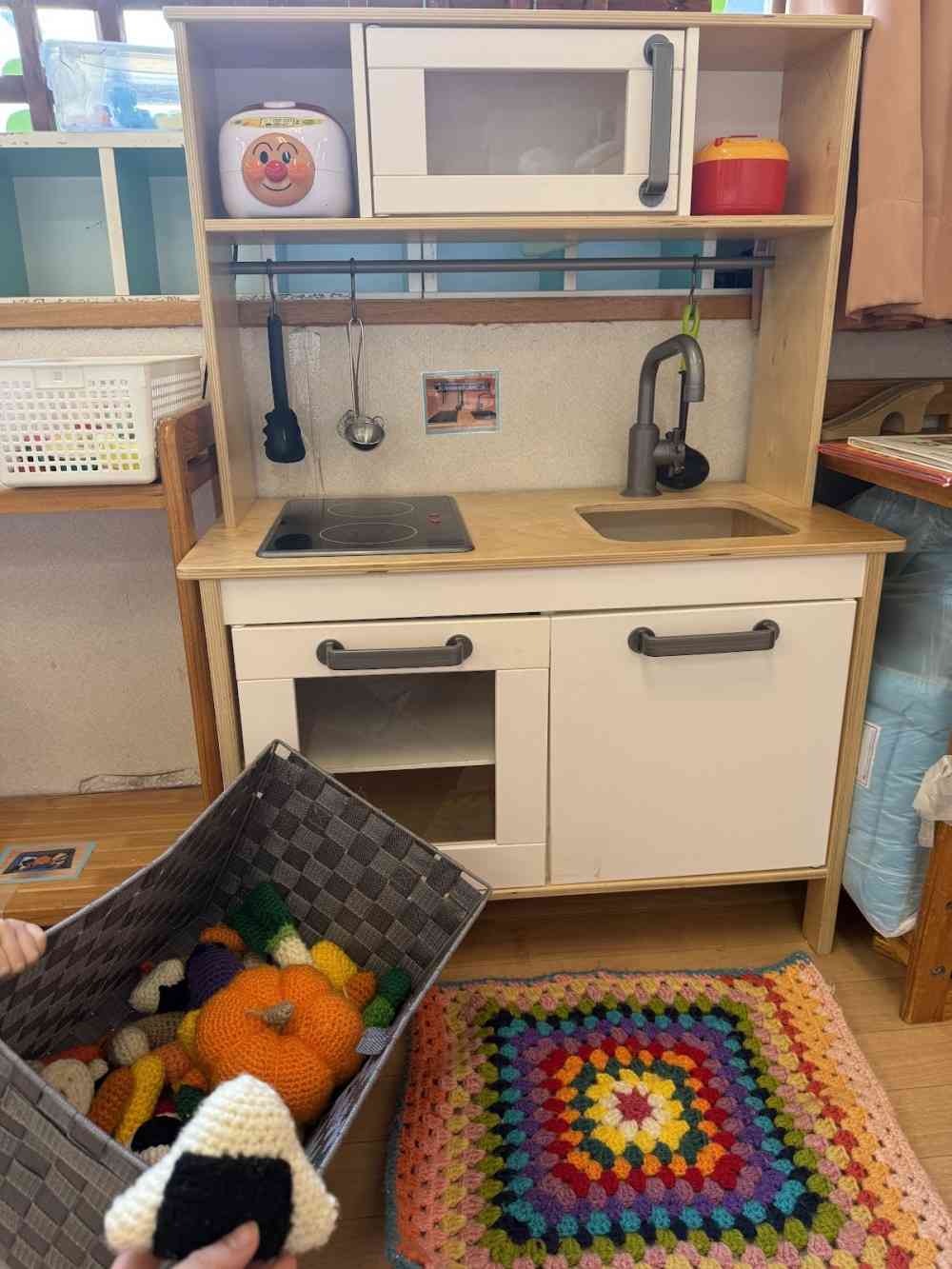 給食の先生手作りのおままごとセット