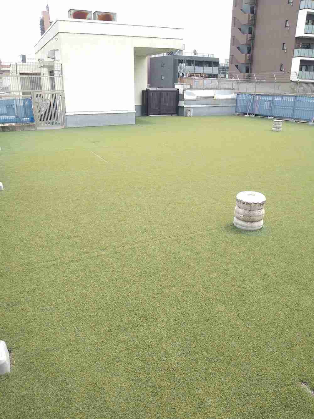 屋上園庭があります