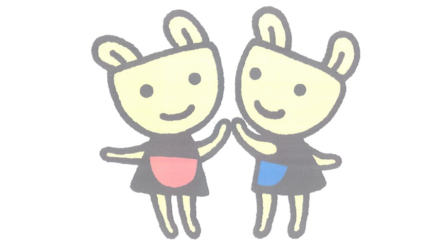 むらやま幼稚園イラスト『2人』