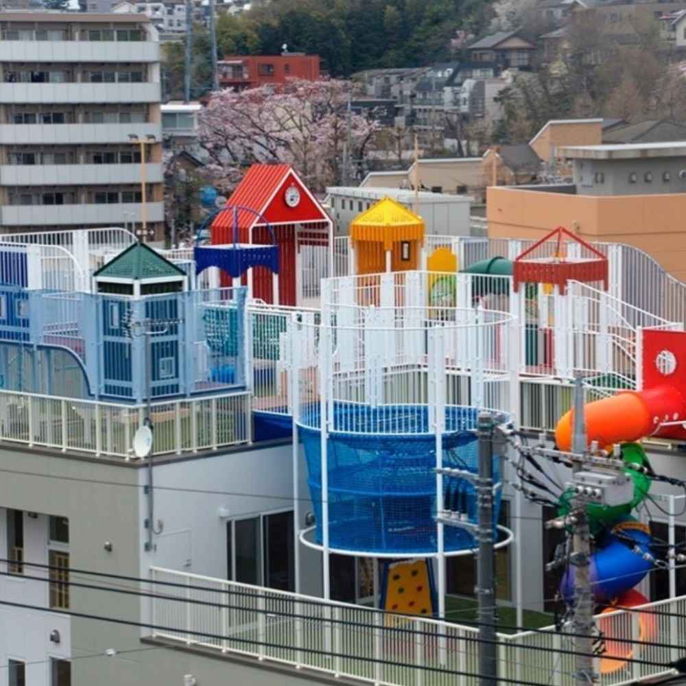 プレイランドのような屋上園庭