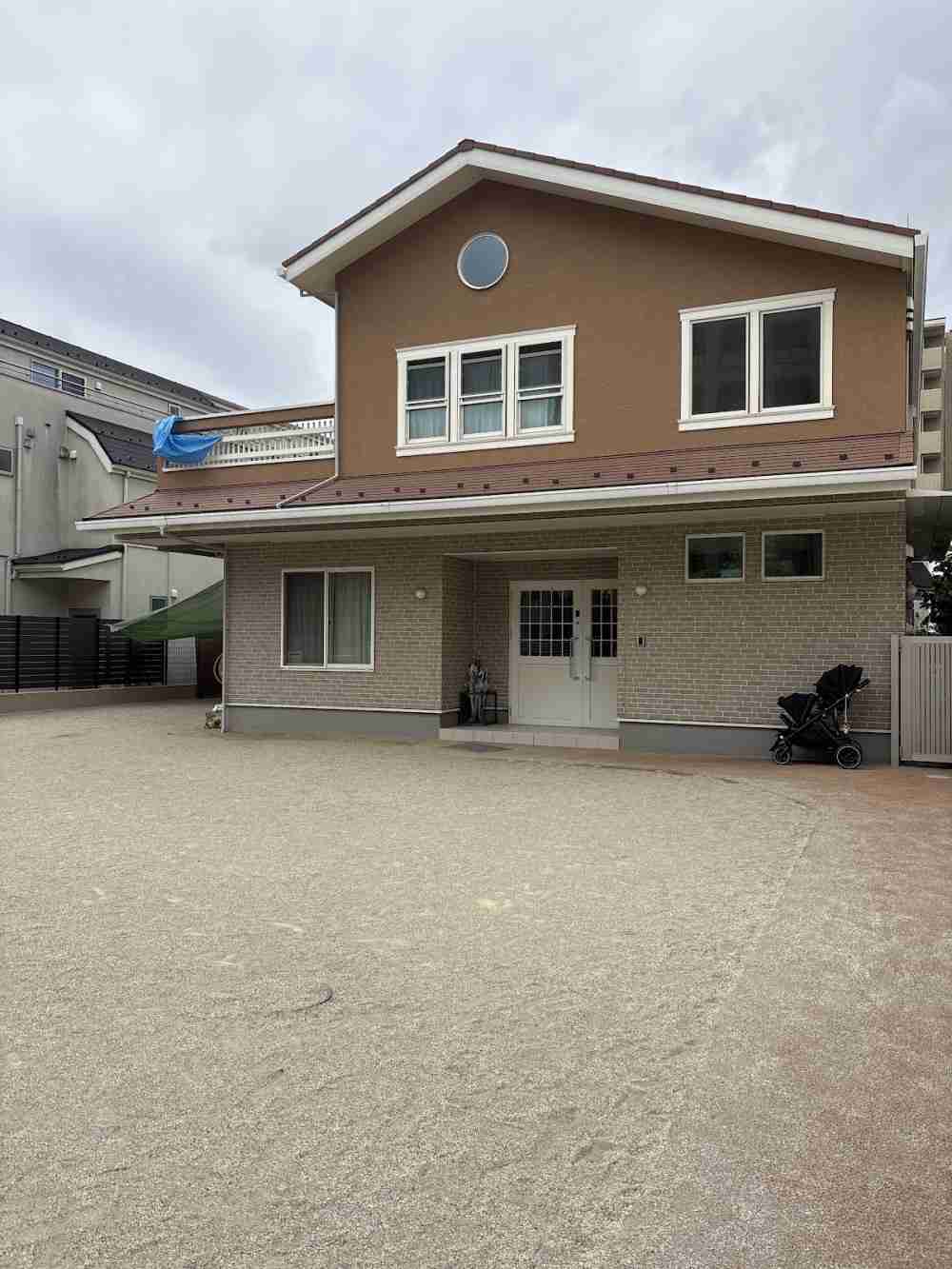広い園庭があります