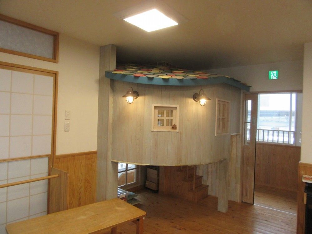 ムーミンのお家をイメージした小屋